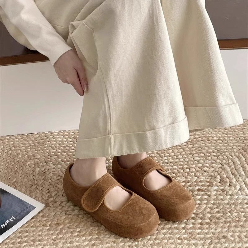 Damen Bequeme Clogs mit Klettverschluss und ergonomischer Sohle EB