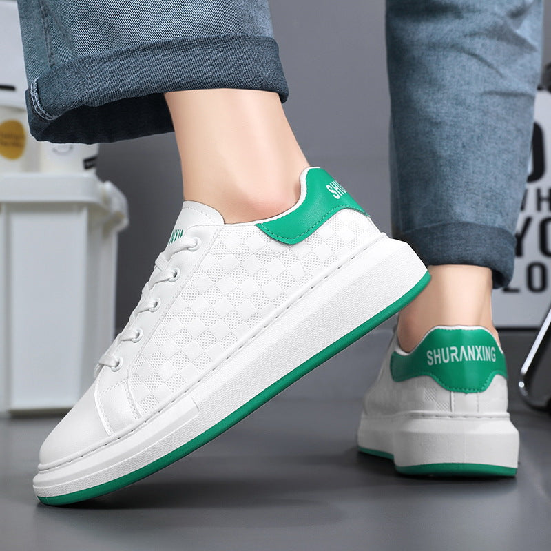Damen Komfortable Sneaker mit schickem Karomuster und flexibler Laufsohle EB