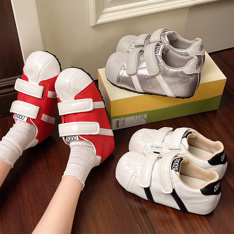 Damen Komfortable Klettverschluss-Sneaker im modernen Design EB
