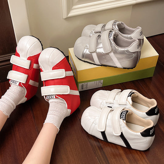 Damen Komfortable Klettverschluss-Sneaker im modernen Design EB