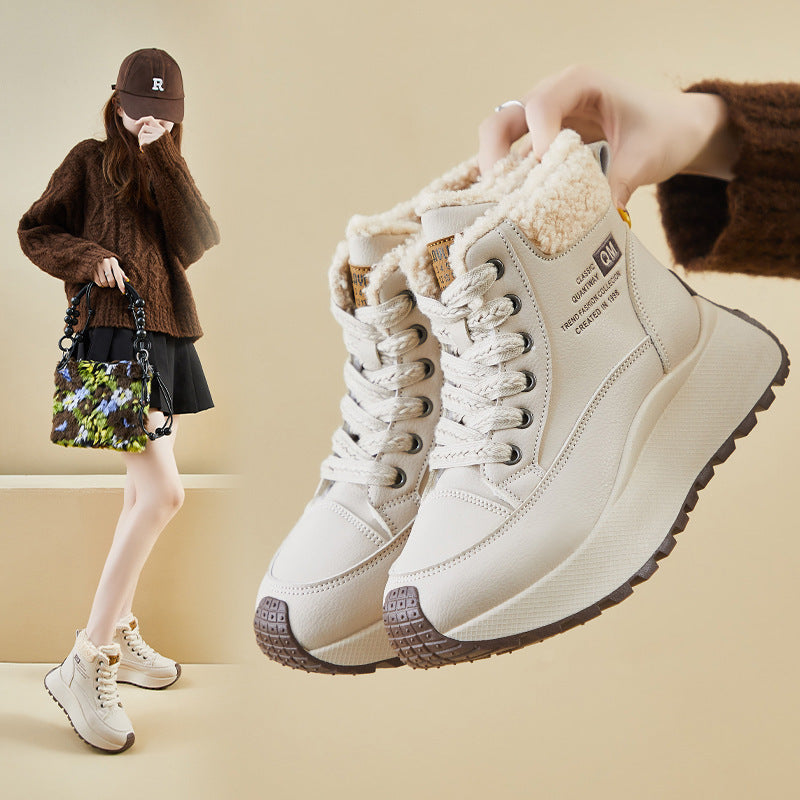 Damen Urbanen Winterstiefel mit weichem Futter und rutschfester Sohle EB