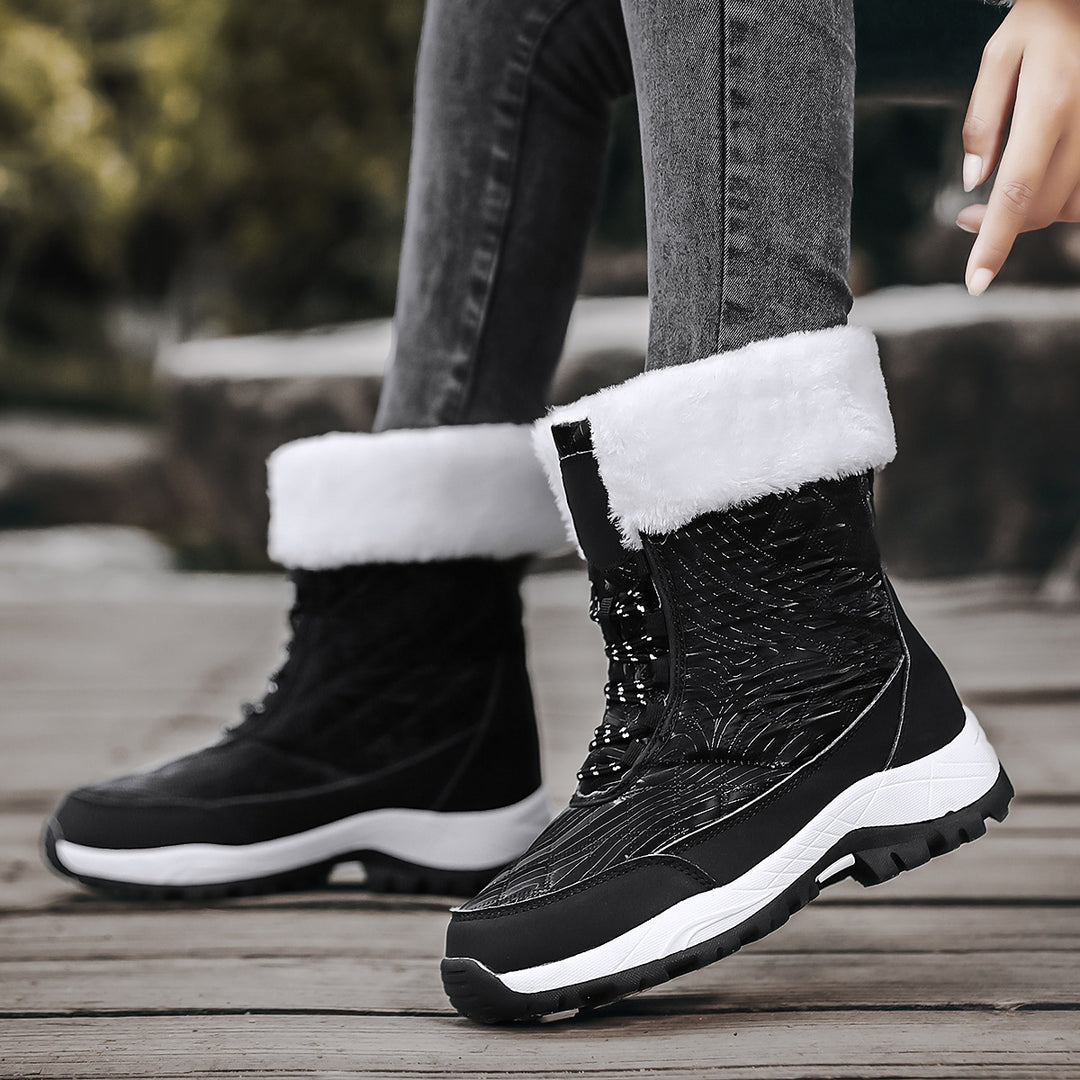 Damen Winterstiefel mit warmem Futter und rutschfester Sohle EB
