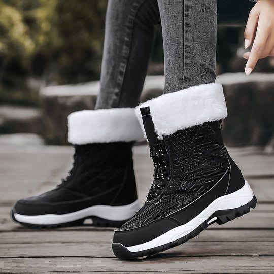 Damen Winterstiefel mit warmem Futter und rutschfester Sohle EB