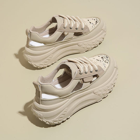 Damen Sportliche Schnürschuhe mit Luftzirkulation EB