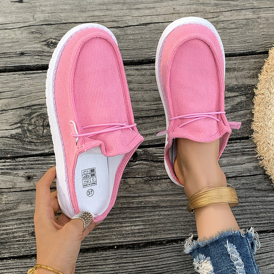 Damen Slip-On Mokassins mit attraktiver Rippstruktur EB