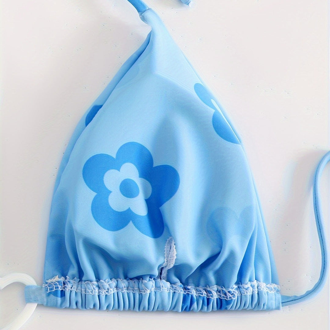 Damen Blumenmuster-Biki EB