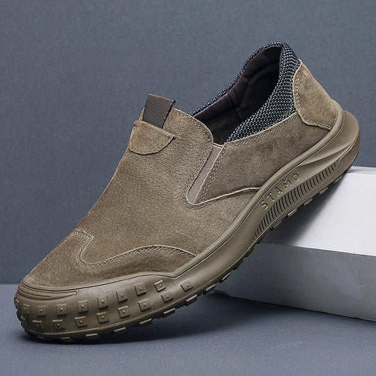 Damen Bequeme Slip-On Freizeitschuhe mit rutschfester Sohle EB