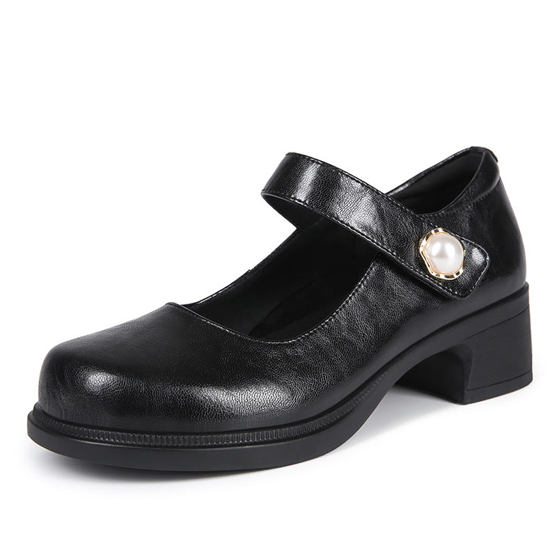 Damen Mary Jane Schuhe mit verstellbarem Riemen und bequemer Sohle EB
