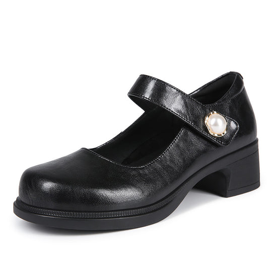 Damen Mary Jane Schuhe mit verstellbarem Riemen und bequemer Sohle EB