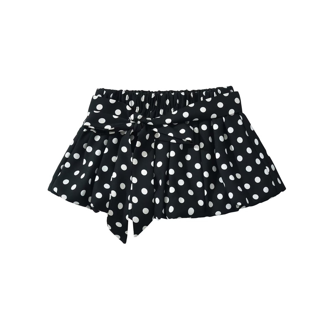 Damen Rock mit elastischer Taille und eleganten Bindebändern EB