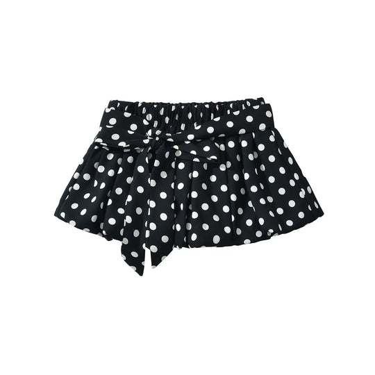 Damen Rock mit elastischer Taille und eleganten Bindebändern EB