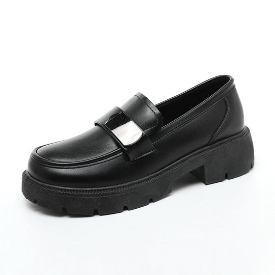 Damen elegante Loafers mit markanter Blocksohle EB