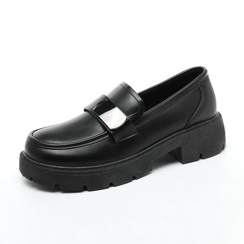 Damen elegante Loafers mit markanter Blocksohle EB
