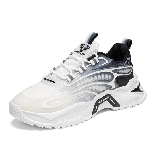 Damen modische sportive Sneakers mit rutschfester Laufsohle EB