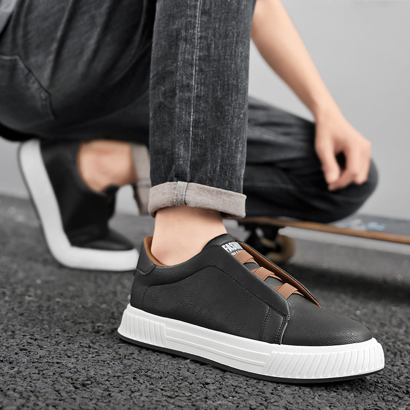 Damen Bequeme Slip-On Sneakers mit elastischen Bändern EB