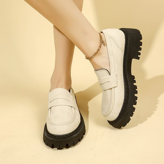 Damen Komfortable Sneaker im modernen Design mit dickem Plateau EB