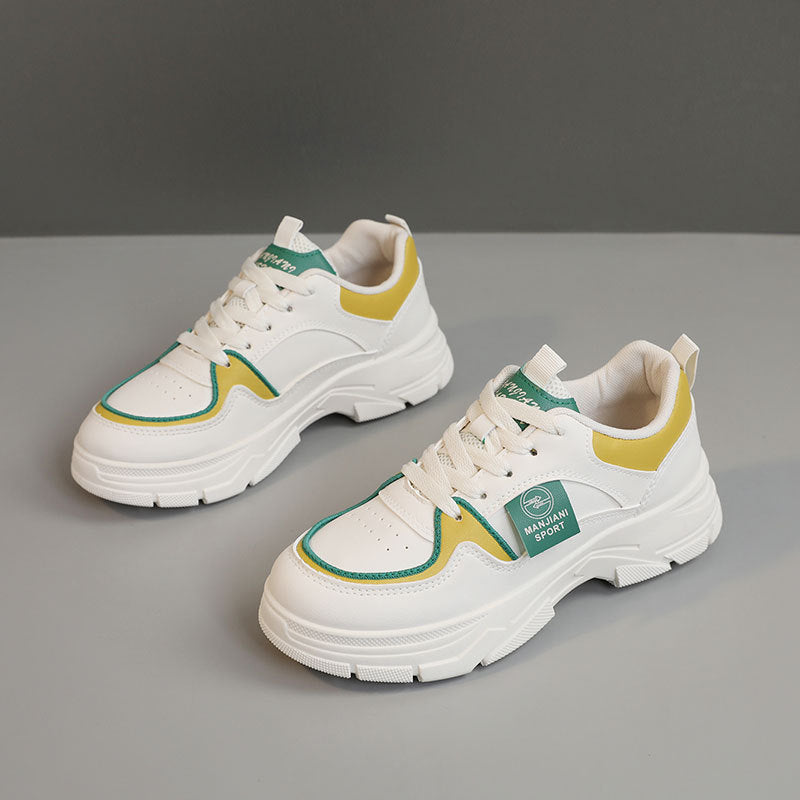 Damen Sportliche Chunky Sneakers mit atmungsaktiver Oberflächenstruktur EB