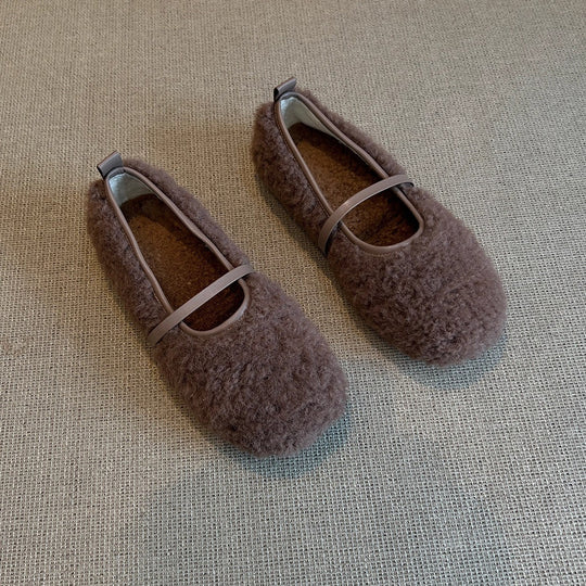 Damen Fleece Ballerinas EB