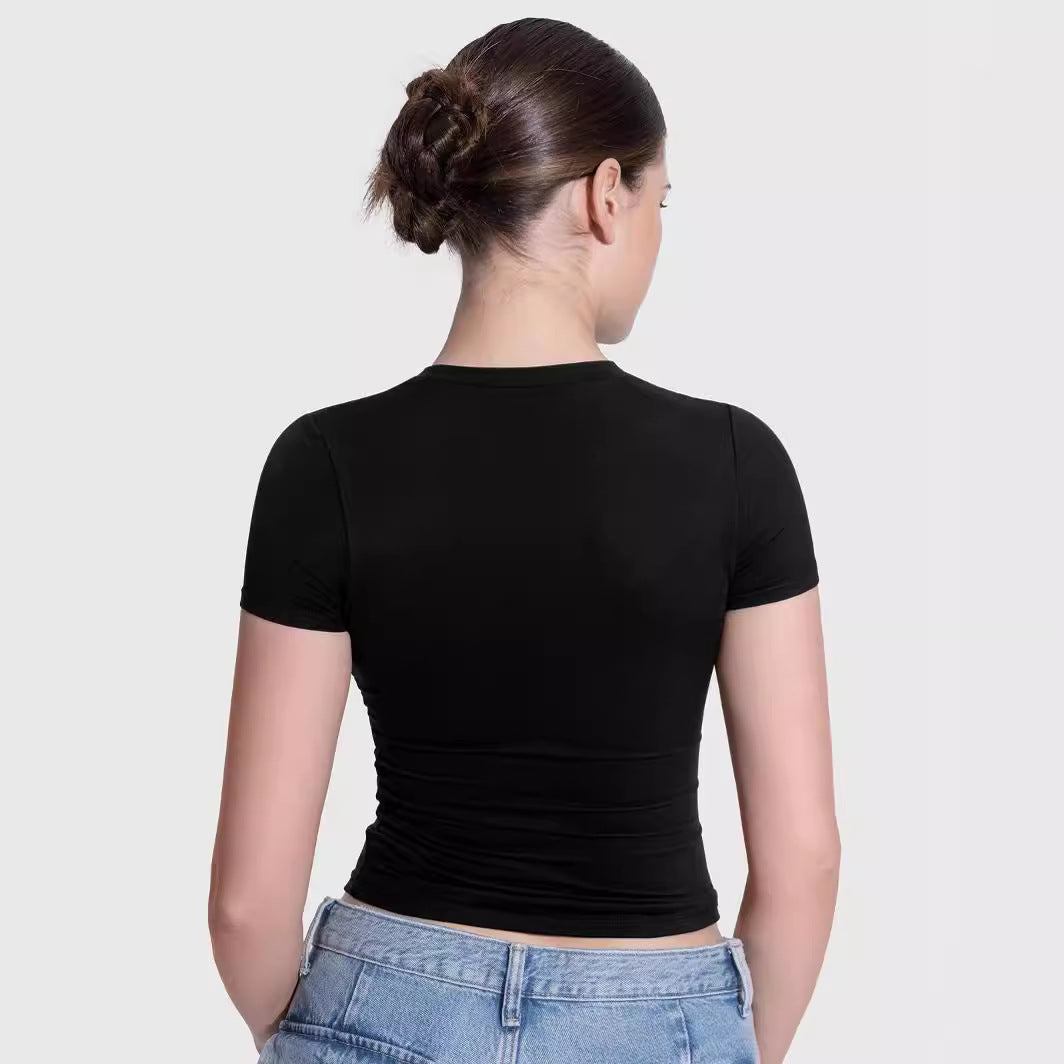 Damen Figurbetontes T-Shirt EB