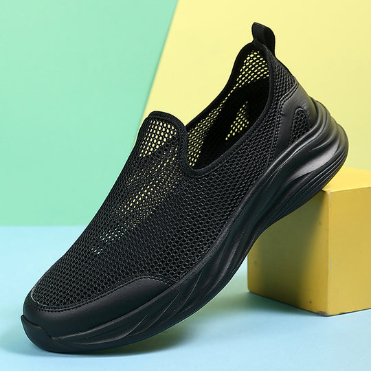 Herren nan atmungsaktiver Netz-Sportschuh mit Schlupfform und stoßdämpfender Laufsohle EB
