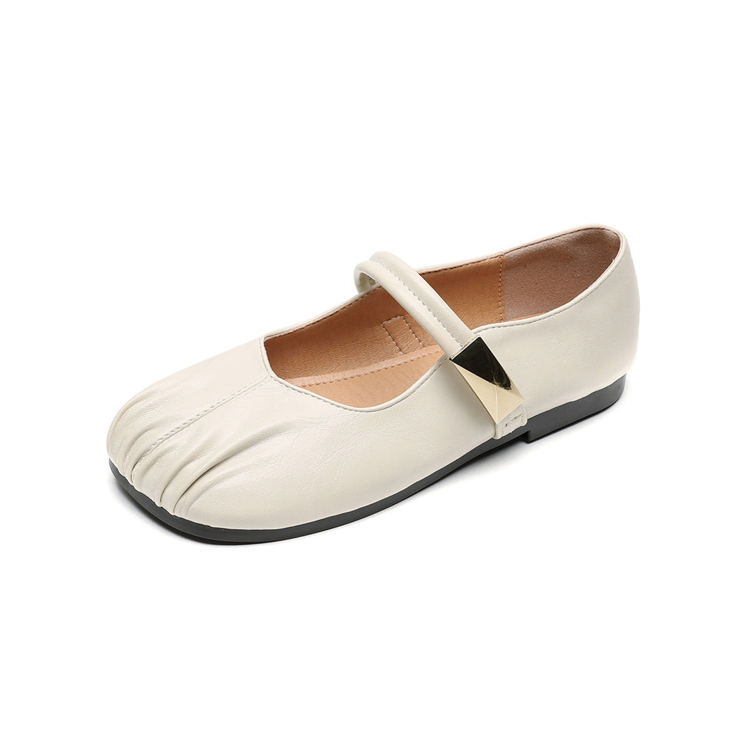 Damen Ballerinas mit dekorativem Riemen und modischem Akzent EB