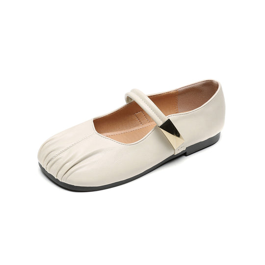 Damen Ballerinas mit dekorativem Riemen und modischem Akzent EB