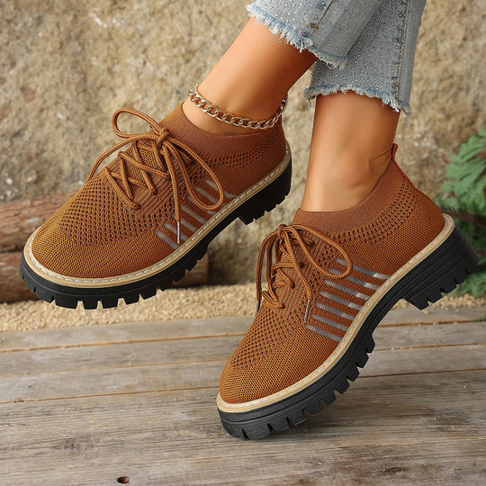 Damen luftige Sneakers mit rutschfester Sohle und atmungsaktivem Obermaterial EB