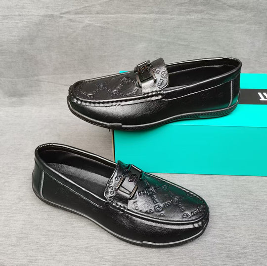 Herren Elegante Mokassins aus hochwertigem Leder mit rutschfester Sohle EB
