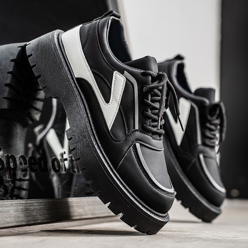 Damen sportliche Sneakers mit modischem Kontrastdesign EB