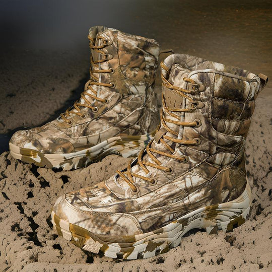 Herren Camouflage Outdoor-Stiefel mit verstärktem Knöchelschutz EB