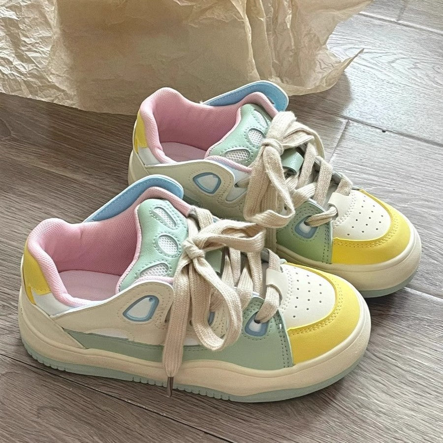Damen Modische Sneakers mit atmungsaktiven Einsätzen und bequemer Dämpfung EB