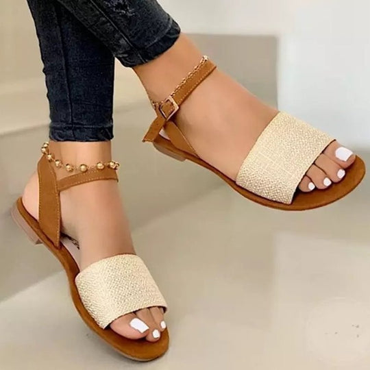 Damen Elegante Sandalen mit funkelnden Akzenten und verstellbarem Riemen EB