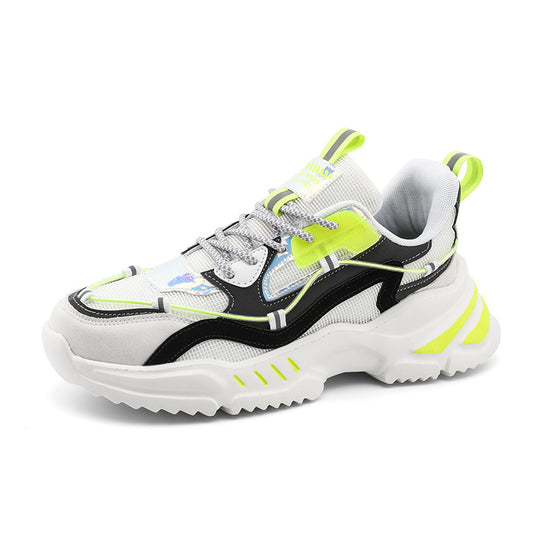 Damen Sportliche Streetwear-Sneaker mit gepolsterter Sohle und atmungsaktiver Struktur EB