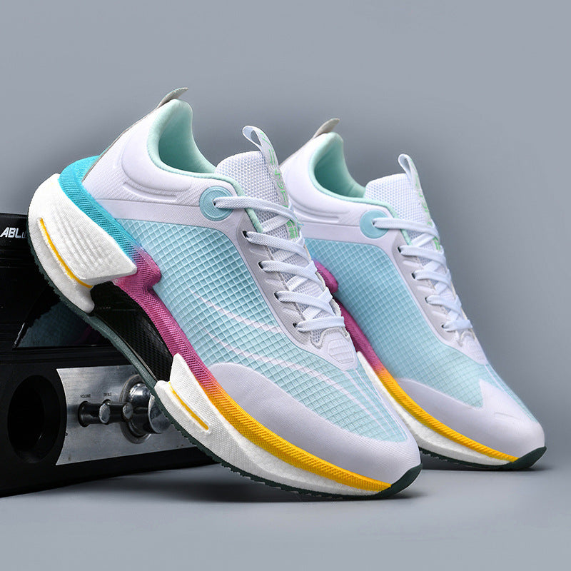 Damen sportliche Leichtathletik-Sneaker mit atmungsaktiver Mesh-Oberfläche EB