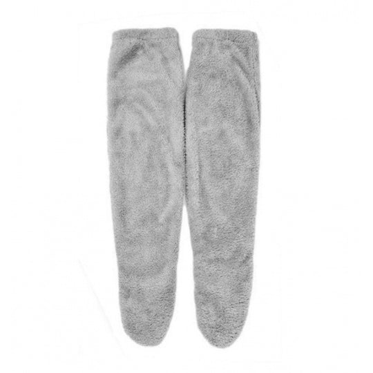 Damen Kuschelige Overknee-Socken aus weichem Fleece EB