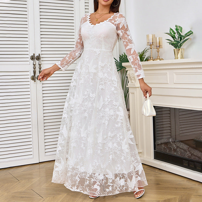 EB | Elegante weiße Braut Hochzeitskleid