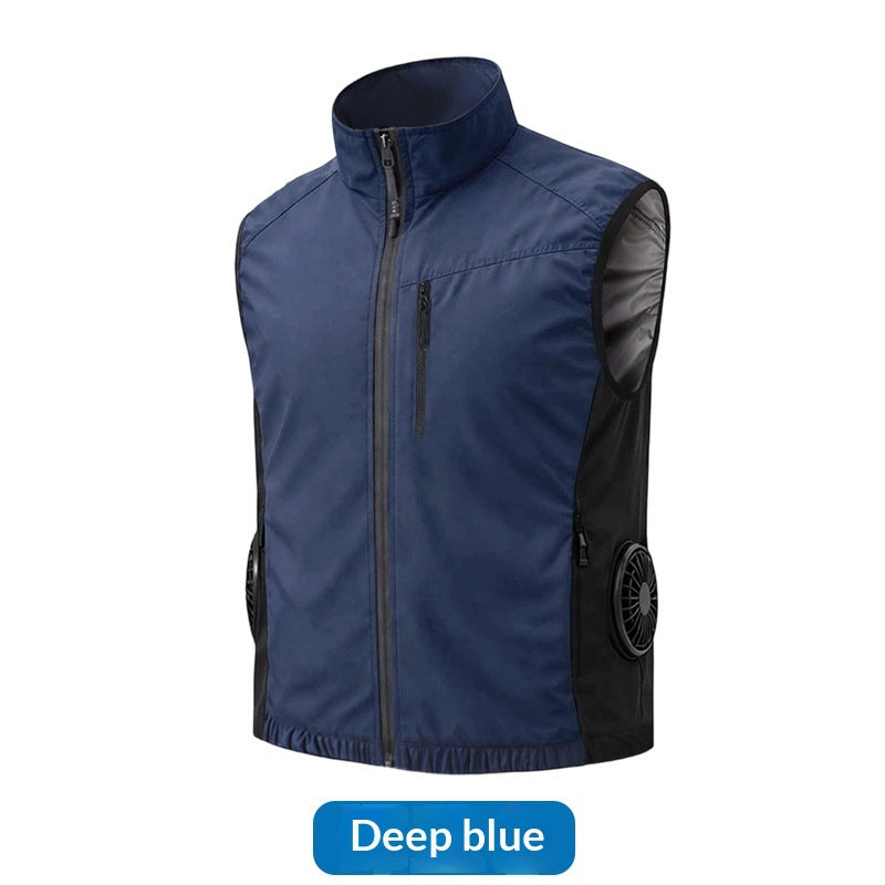 Unisex nan ergonomische Kühlweste mit integrierten Ventilatoren und Akkuanschluss EB