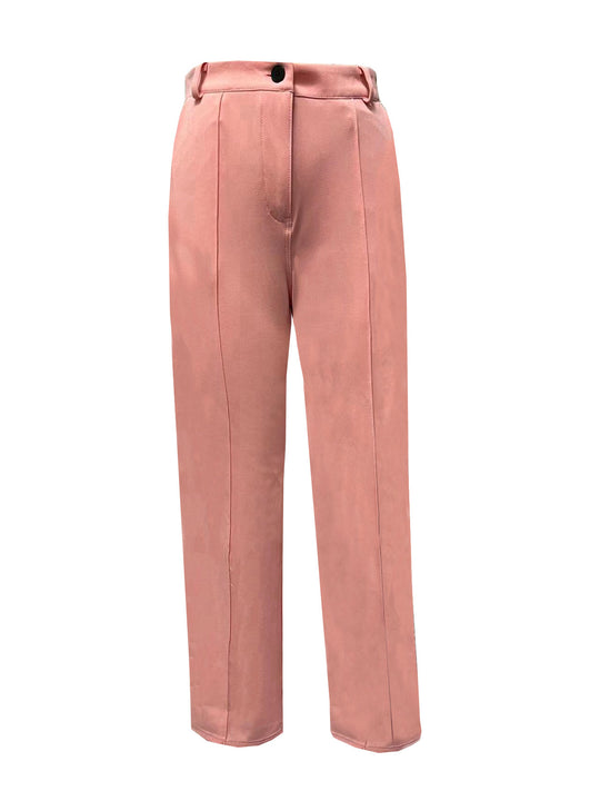 Damen nan taillierter Blazer-Hosen Businessanzug aus Stretchstoff EB