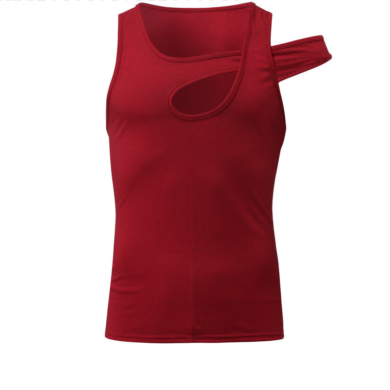 Herren Sportliches Ärmeloses Tanktop mit kreativem Design EB