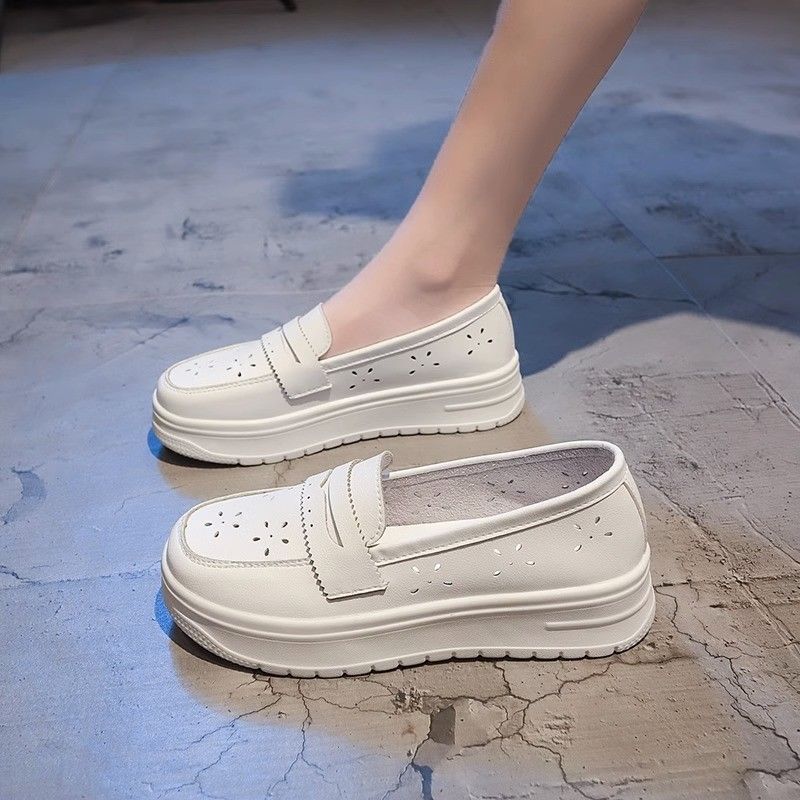 Damen Komfortable Slip-On Sneakers mit atmungsaktiver Oberflächenstruktur EB