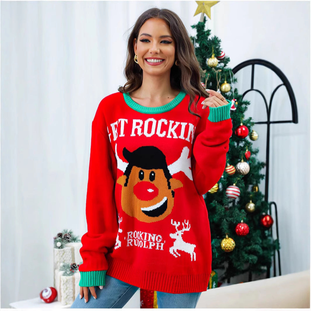 Damen Kuscheliger Weihnachtspullover EB