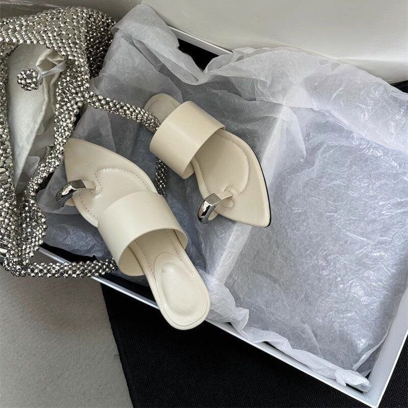 Damen elegante Mules mit funkelndem Design EB