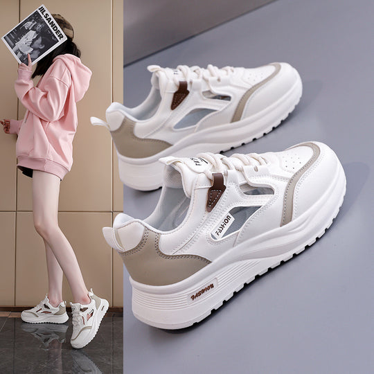 Damen Modische Sneakers mit atmungsaktivem Netzmaterial und dämpfendem Komfort EB