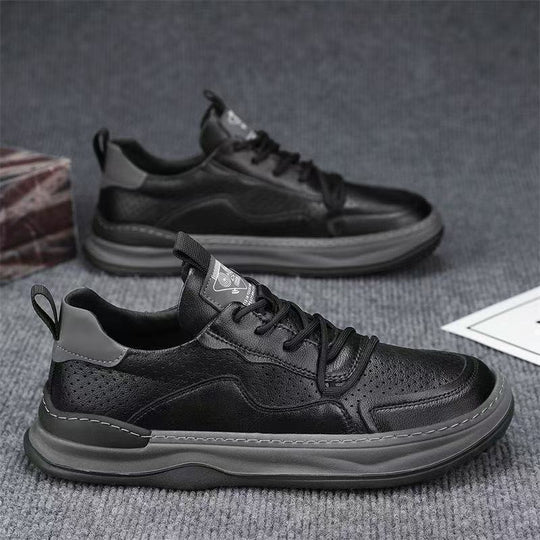 Damen Atmungsaktive Sport-Sneaker mit Leder- und Mesh-Elementen EB