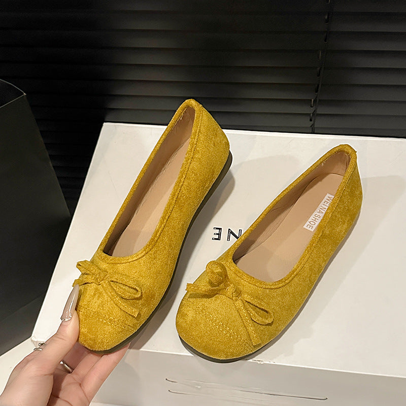 Damen Ballerina-Schuhe mit elegantem Schleifendetail EB