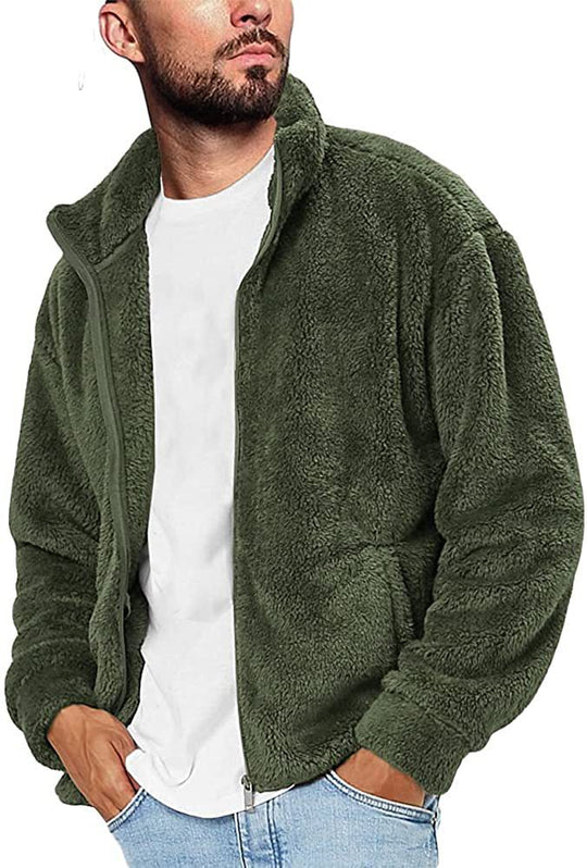 Herren Fleecejacke mit weichem Innenfutter und praktischen Taschen EB