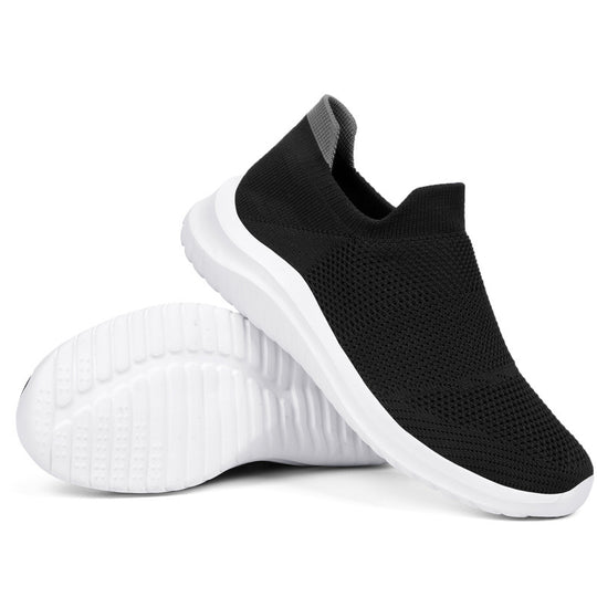 Damen Atmungsaktive Slip-On Sneakers mit flexibler Sohle EB