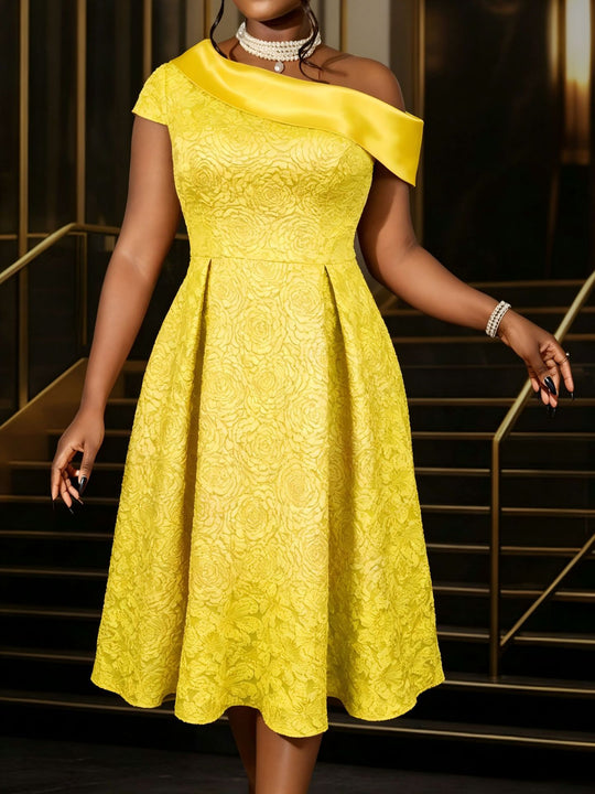 Damen elegantes A-Linien Kleid EB