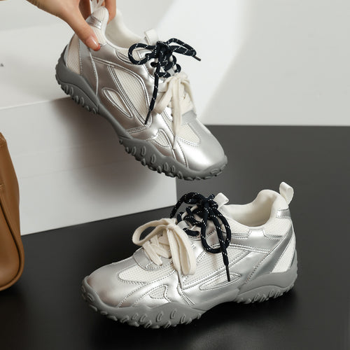 Damen Sportliche Sneaker mit atmungsaktivem Obermaterial und modischem Design EB