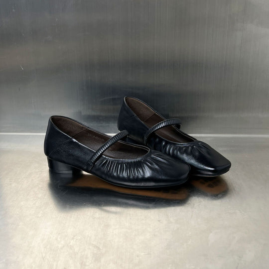 Damen elegante Ballerinas mit modischem Riemen und weich gepolsterter Innensohle EB